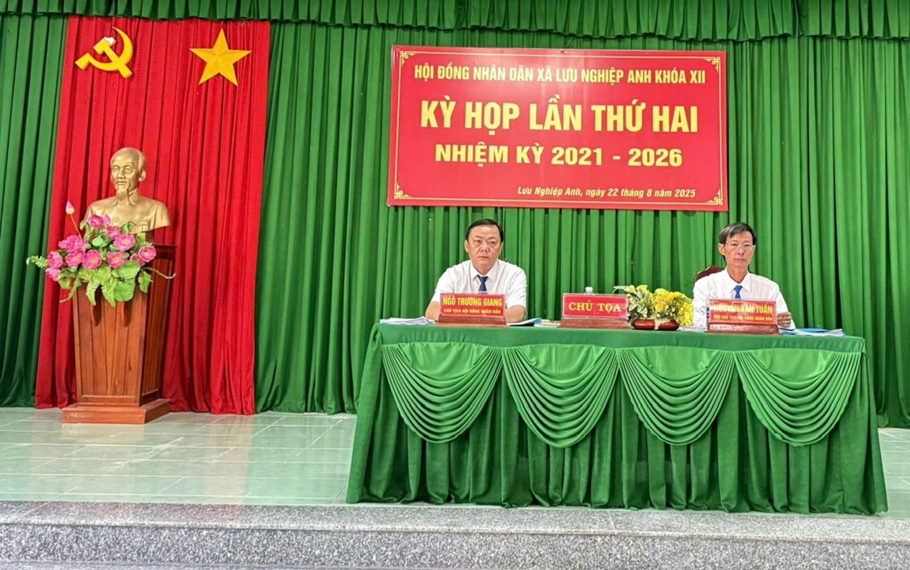 Hội đồng Nhân dân xã Lưu Nghiệp Anh khóa XII, nhiệm kỳ 2021 - 2026 tổ chức Kỳ họp lần thứ Hai