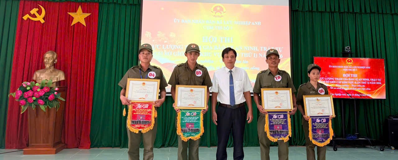 XÃ LƯU NGHIỆP ANH TỔ CHỨC THÀNH CÔNG HỘI THI “LỰC LƯỢNG THAM GIA BẢO VỆ AN NINH, TRẬT TỰ Ở CƠ SỞ GIỎI” CẤP KHU VỰC (LẦN THỨ I) NĂM 2026