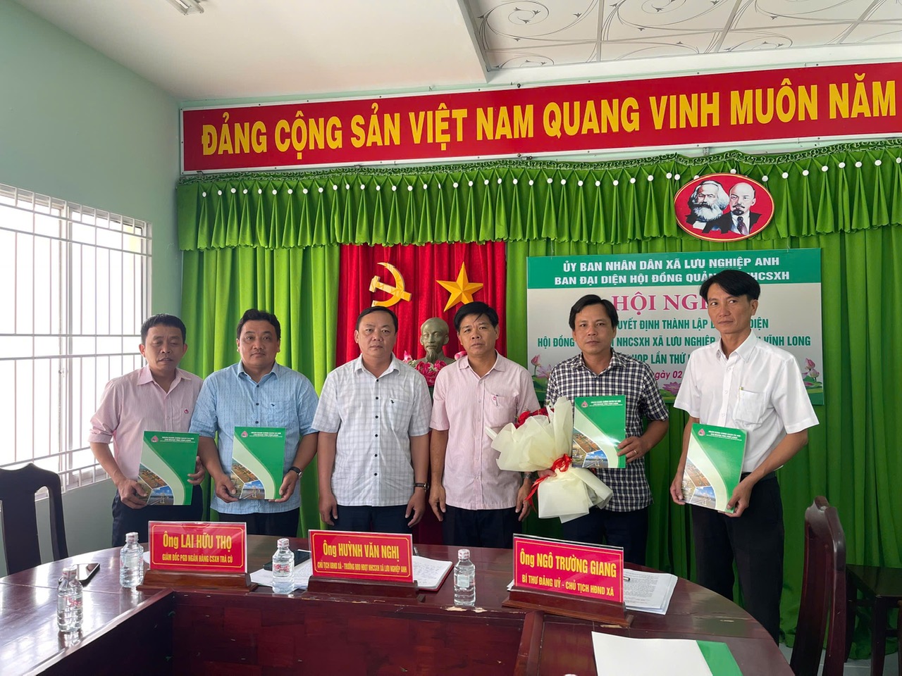 Lưu Nghiệp Anh tổ chức Hội nghị công bố Quyết định thành lập Ban đại diện Hội đồng quản trị Ngân hàng chính sách xã hội xã Lưu Nghiệp Anh, tỉnh Vĩnh Long – Phiên họp lần thứ I năm 2026